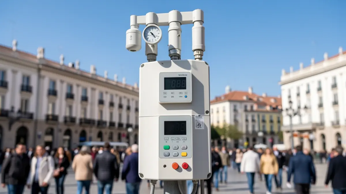 Generic air quality monitoring station in Madrid.
