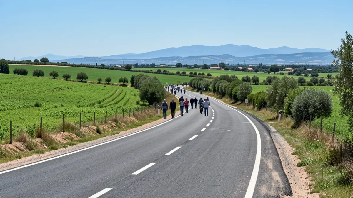 Generic image of an improved rural road in the Community of Madrid.