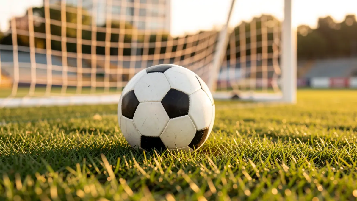 Imagen genérica de un balón de fútbol sobre césped.
