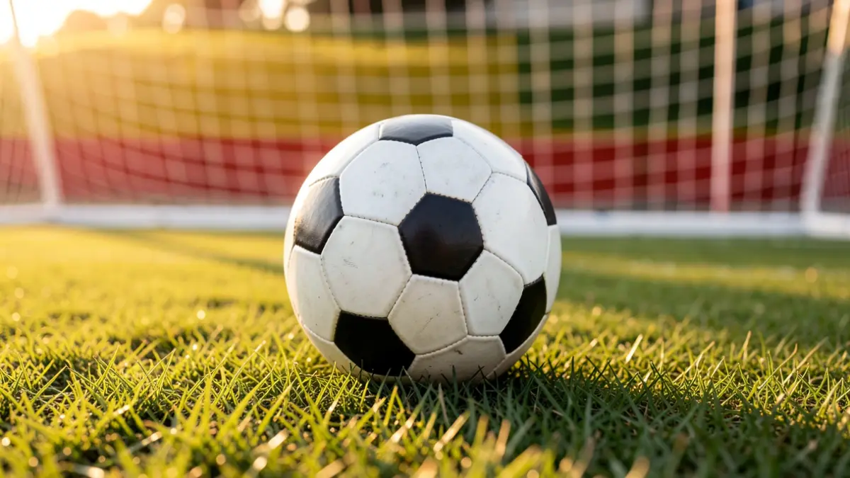 Imagen genérica de un balón de fútbol sobre césped.