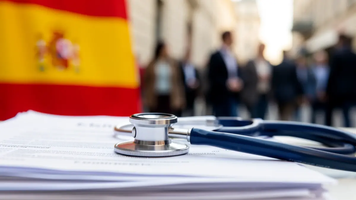Imagen genérica de un estetoscopio sobre documentos médicos.
