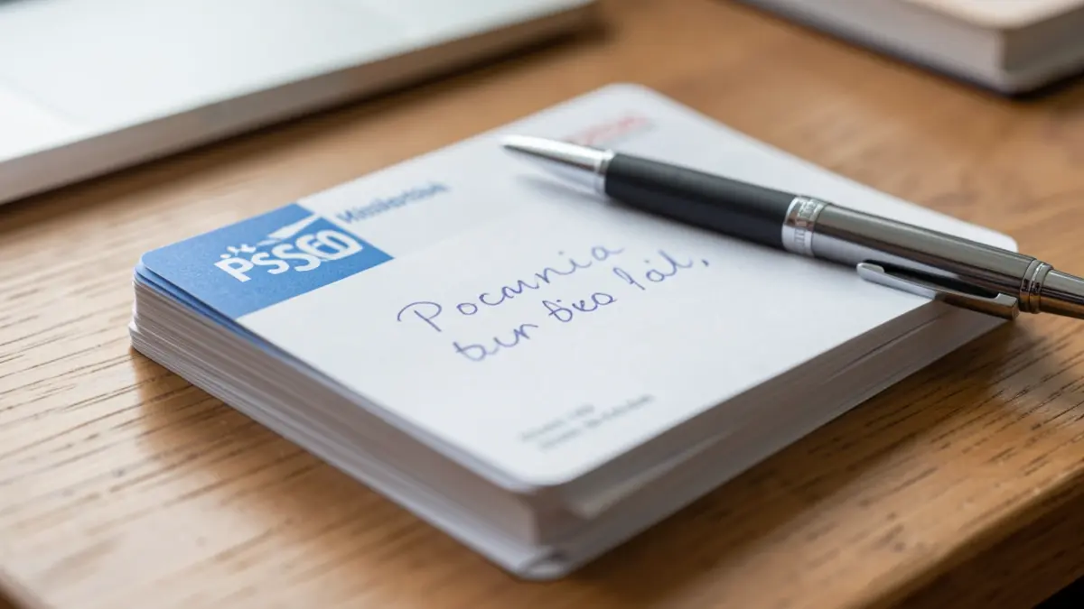 Image of PSOE membership cards from Alcalá de Henares with a written document.