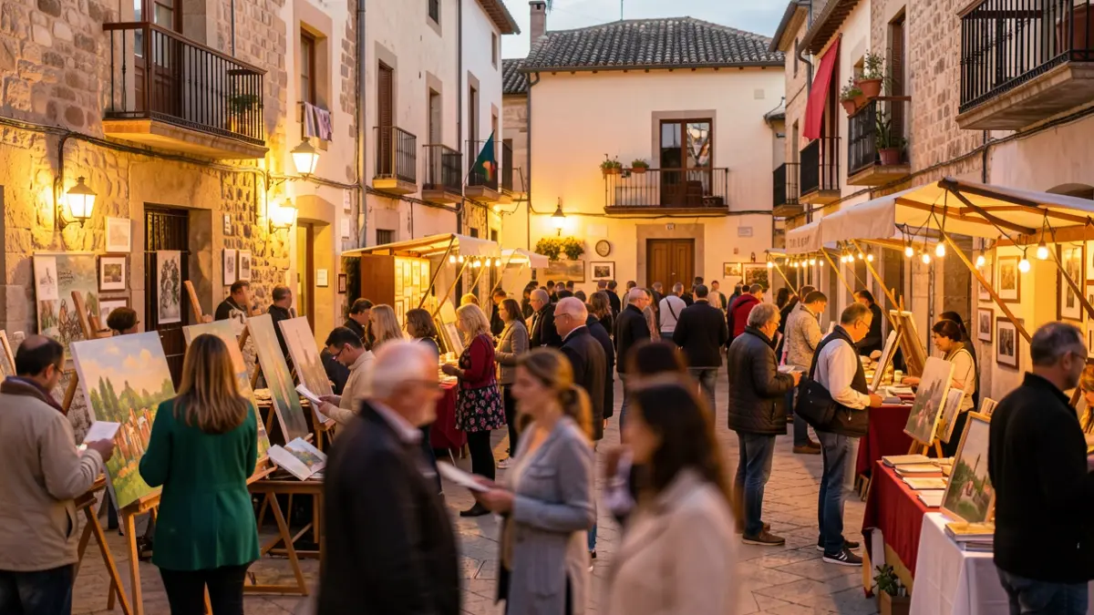 Generic image of a cultural event in a Móstoles square with varied activities.
