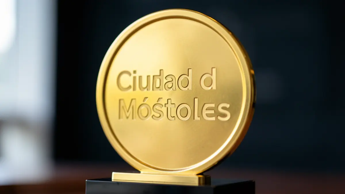 Trofeo genérico de los Premios Ciudad de Móstoles.