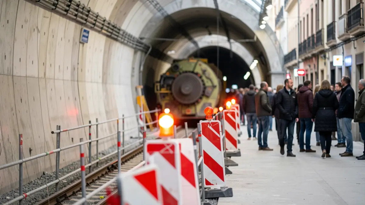 Imagen genérica de obras en un túnel del Metro de Madrid.