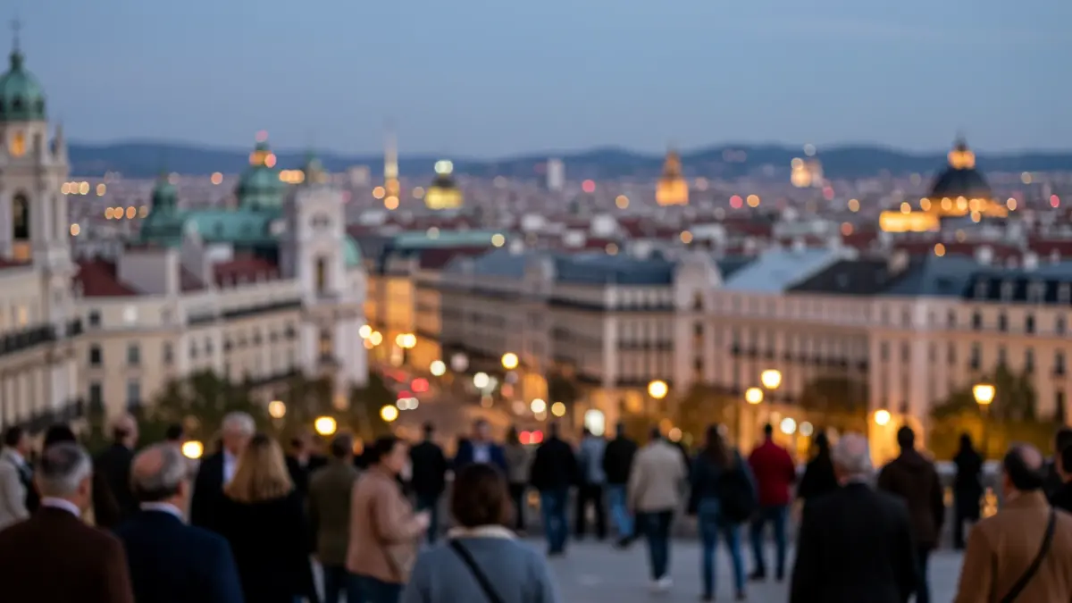 Generic image of the Madrid urban skyline at dusk.