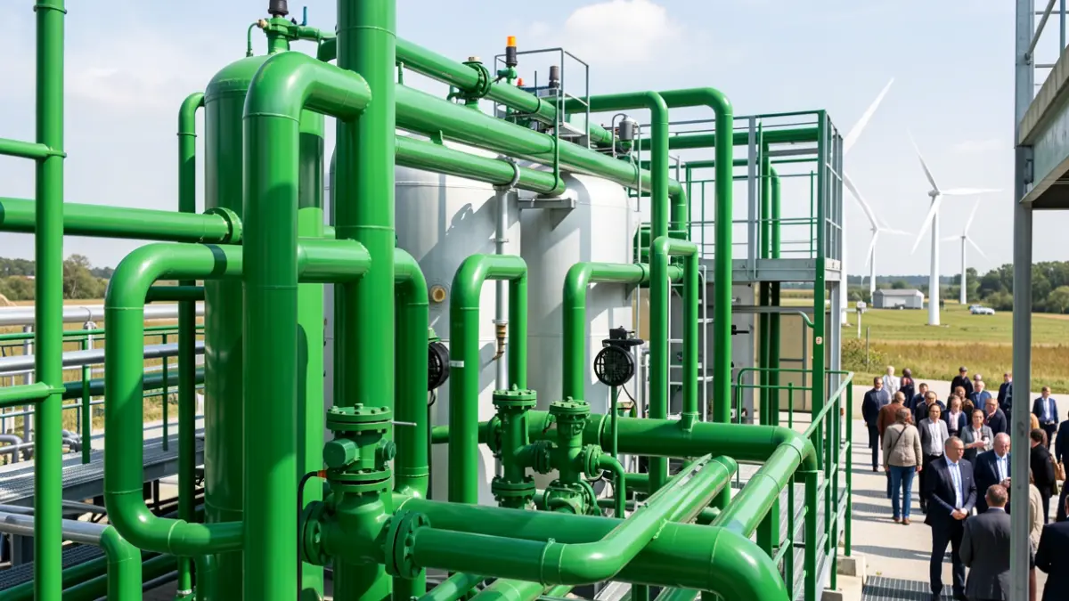 Green hydrogen production plant in Pinto.