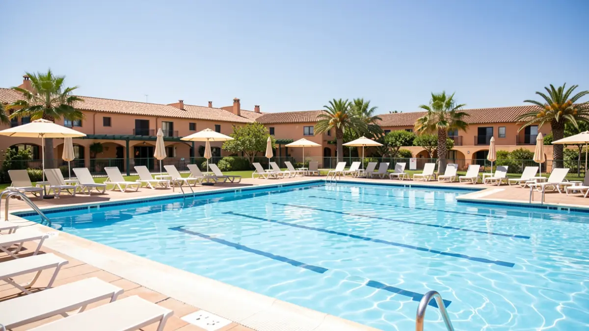 Imagen genérica de una piscina municipal en un día soleado.