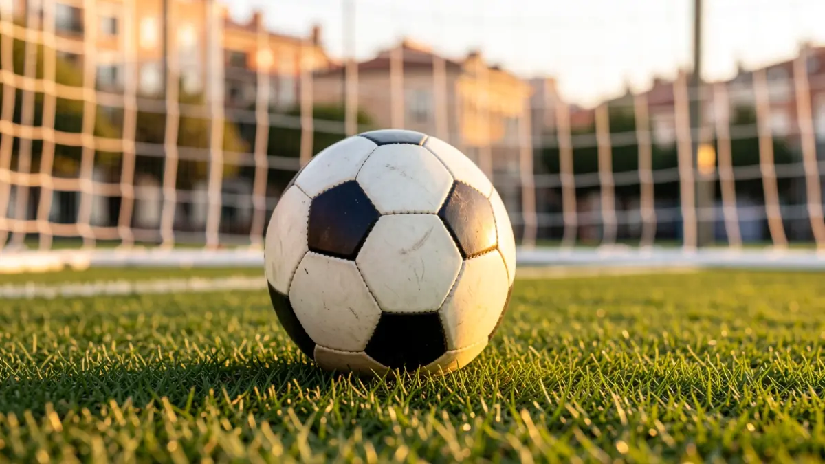 Imagen genérica de un balón de fútbol sobre césped.