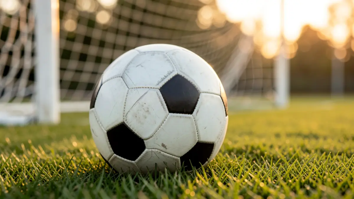 Generic image of a football on grass.