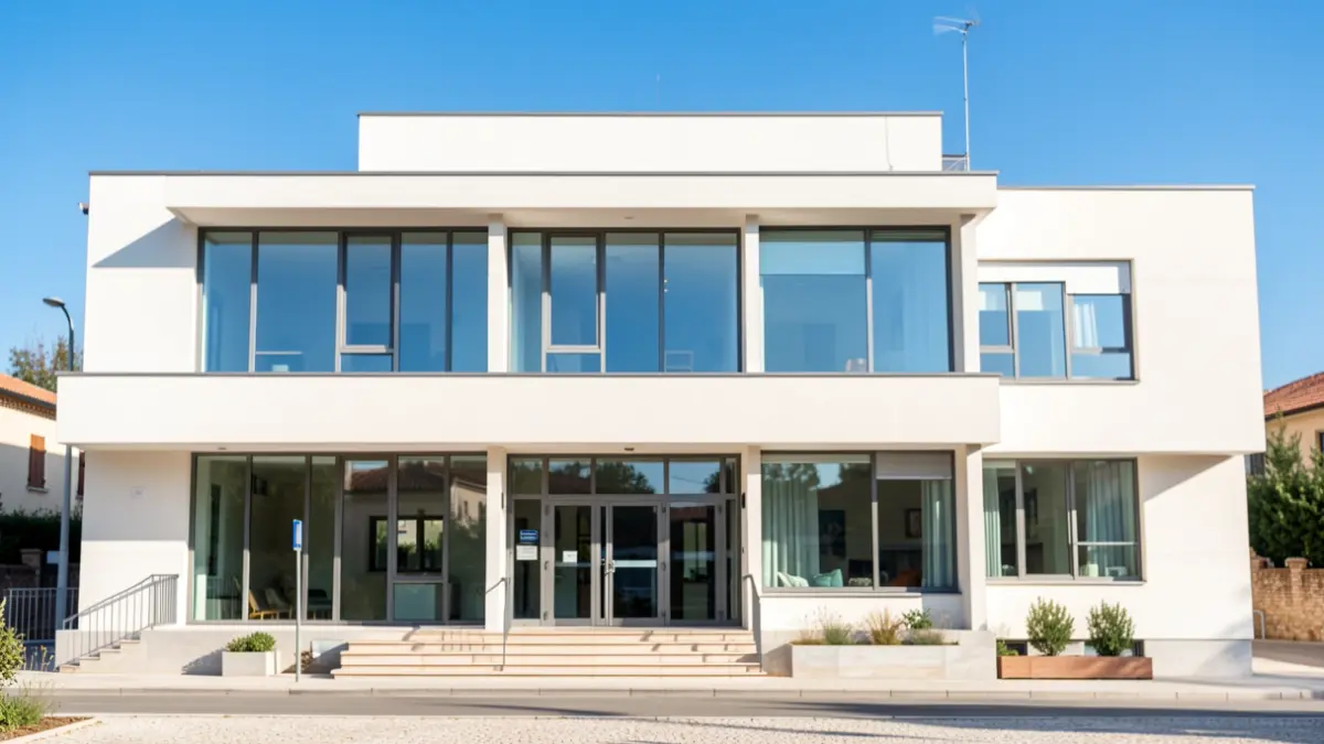 Facade of the Tres Cantos Town Hall.