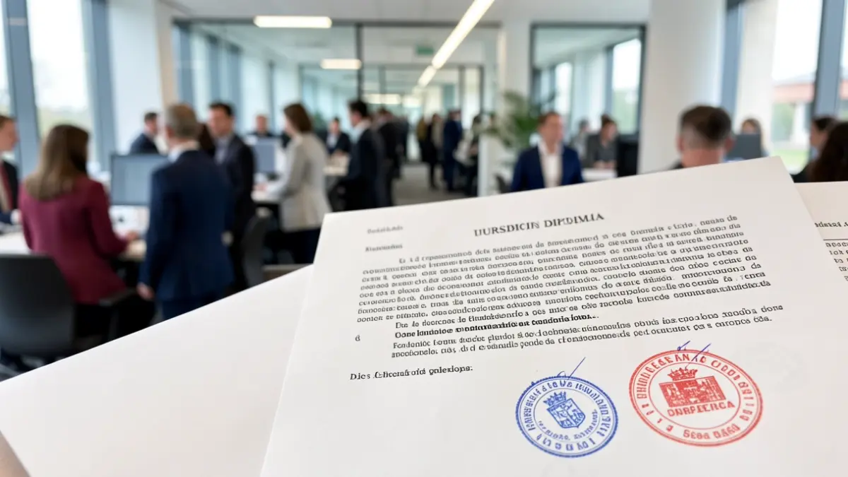 Image of an official document from the Community of Madrid regarding an employment pool for nursing.