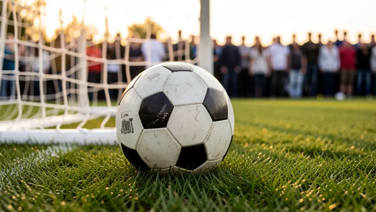 Imagen genérica de un balón de fútbol sobre el césped.