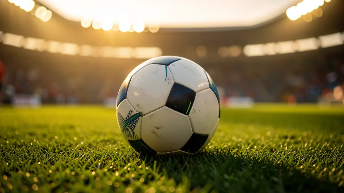 Imagen genérica de un balón de fútbol sobre el césped de un estadio.