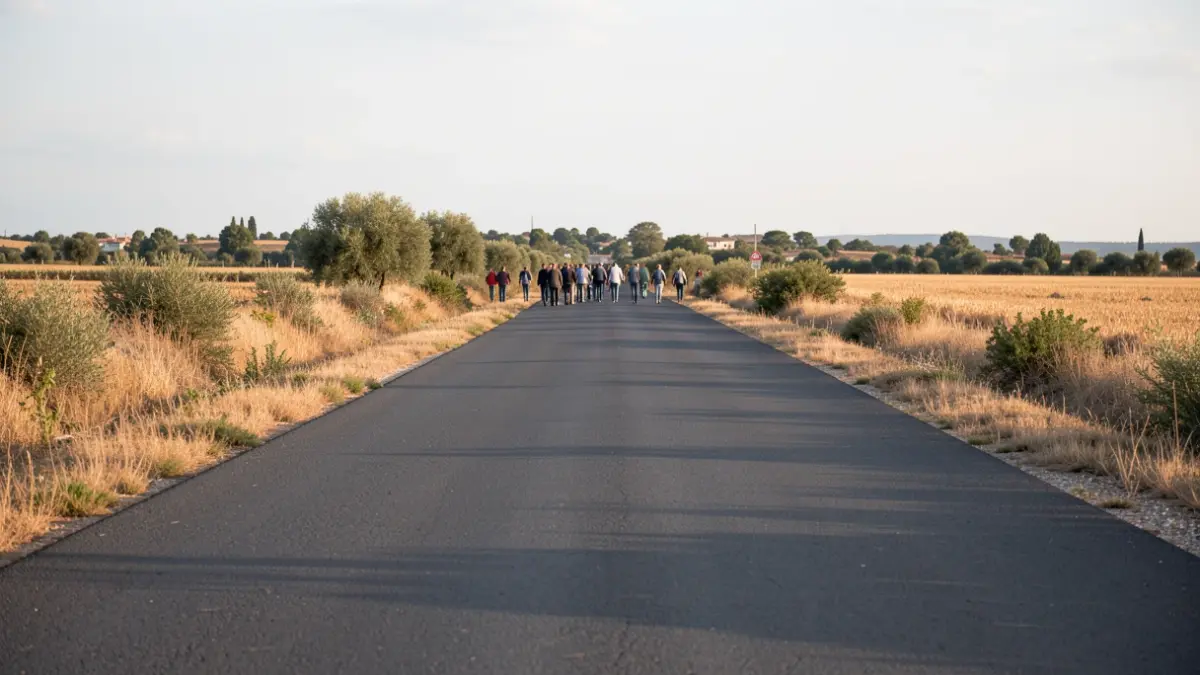 Imagen genérica de una carretera en una zona rural de la Comunidad de Madrid.