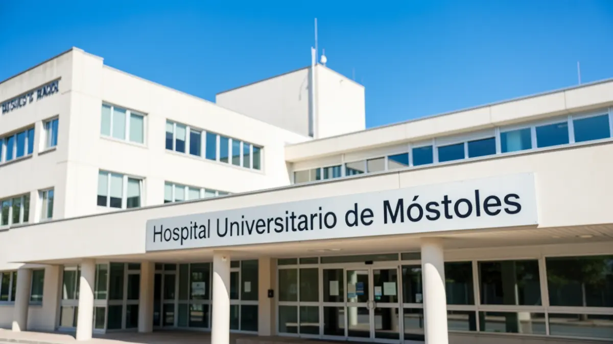 Generic image of the Móstoles University Hospital, a public center in the Community of Madrid.