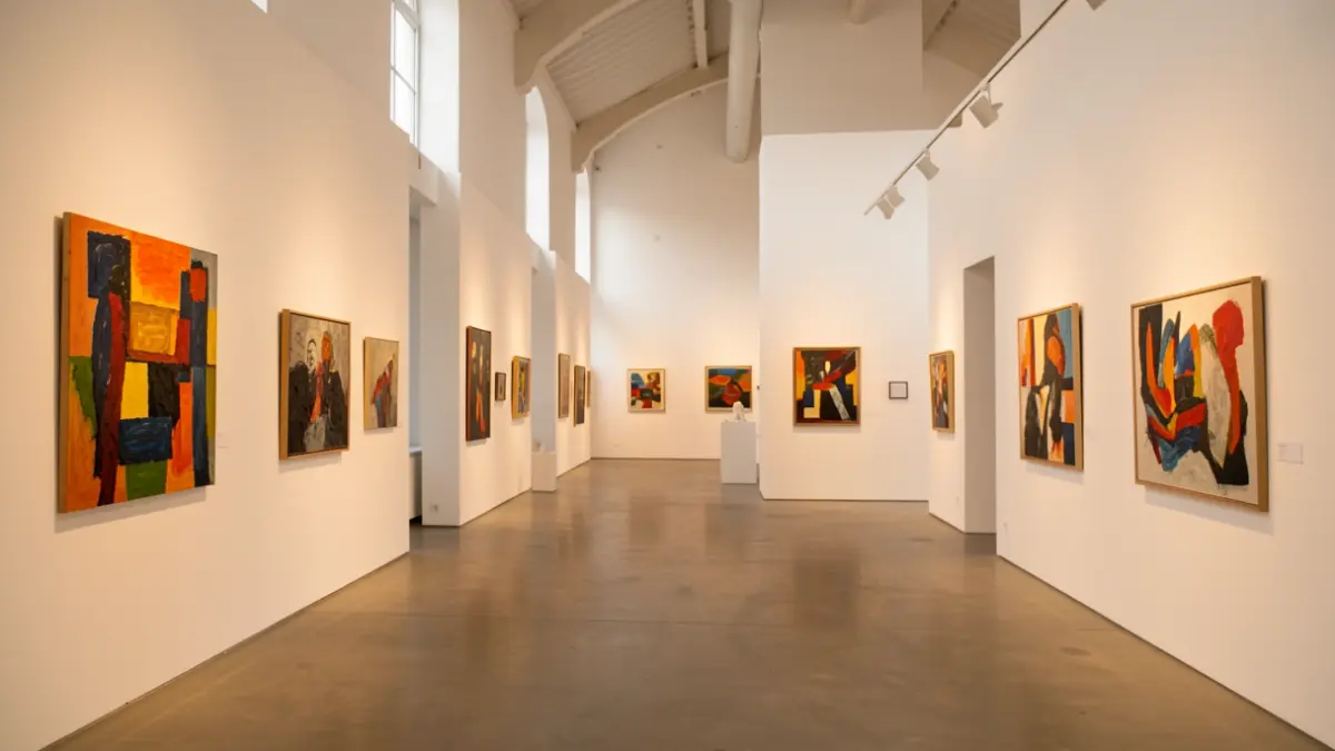 Generic image of a contemporary art exhibition hall.