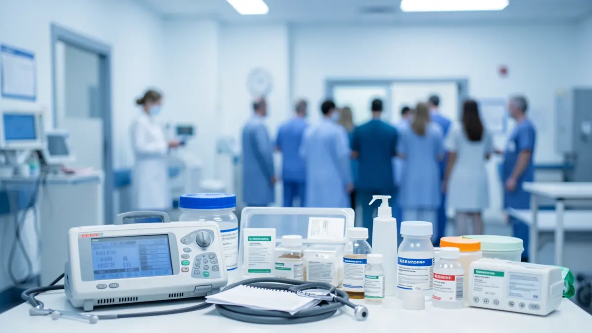 Imagen genérica de equipamiento sanitario de emergencia.