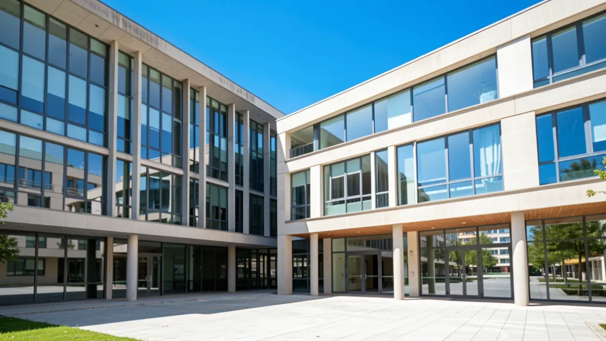 Facade of the Universidad Rey Juan Carlos.