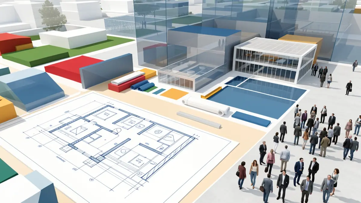 Imagen genérica de elementos de planificación urbana y construcción en la Comunidad de Madrid.