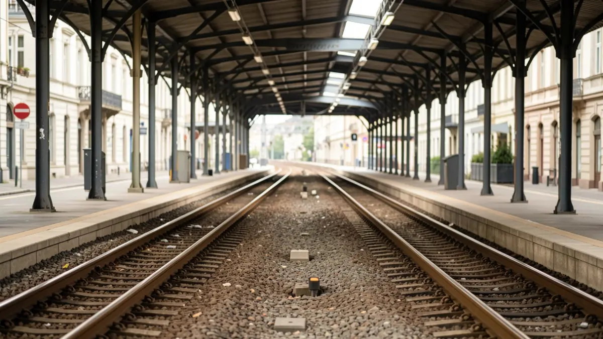 Imagen genérica de una estación de metro o cercanías vacía.