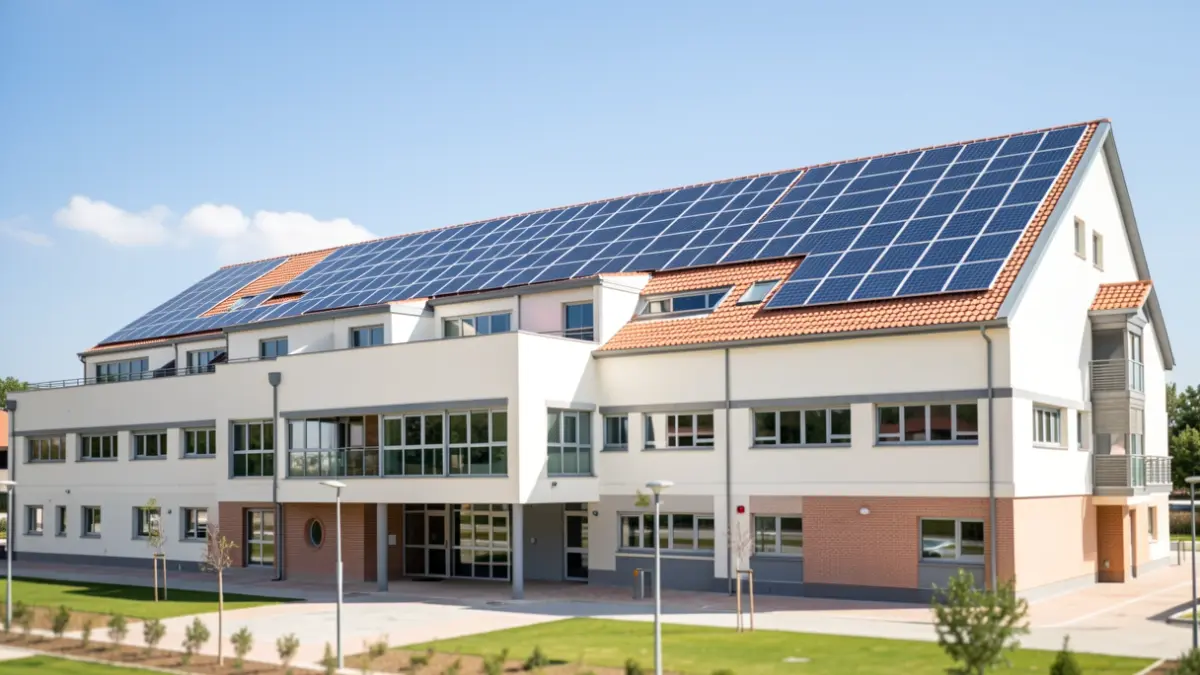 Imagen genérica de un colegio público en Tres Cantos con mejoras en infraestructuras.