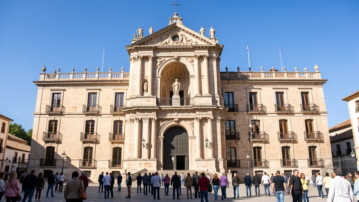 Fachada del Ayuntamiento de Alcalá de Henares.