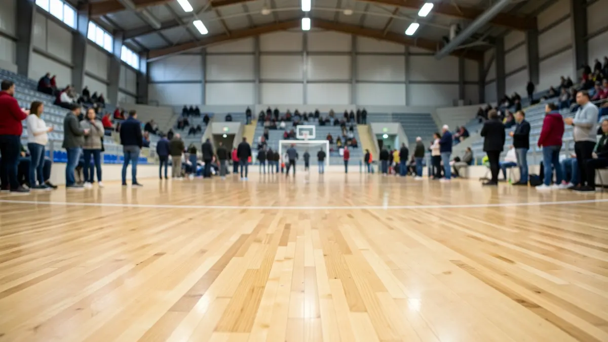 Generic image of a renovated sports pavilion.