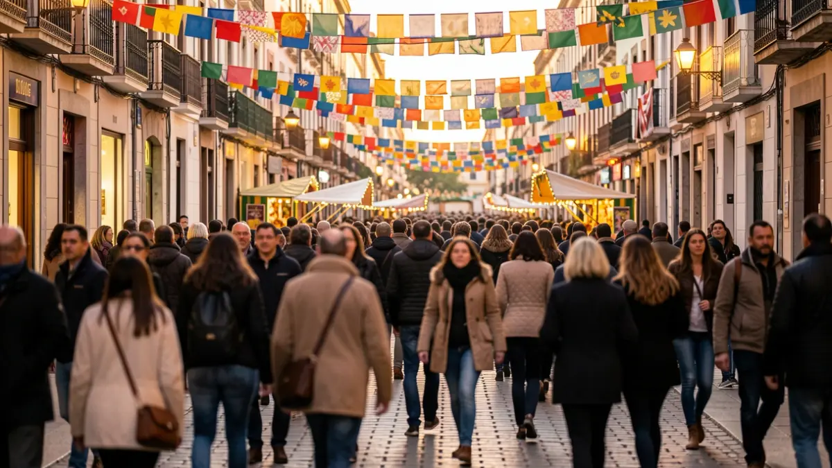 Imagen genérica de una fiesta popular en Madrid con ambiente festivo.