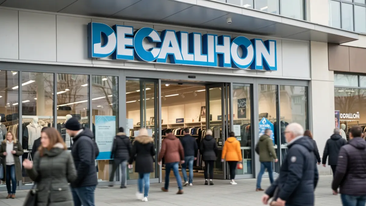 Imagen genérica de la entrada de una tienda Decathlon en un centro comercial.
