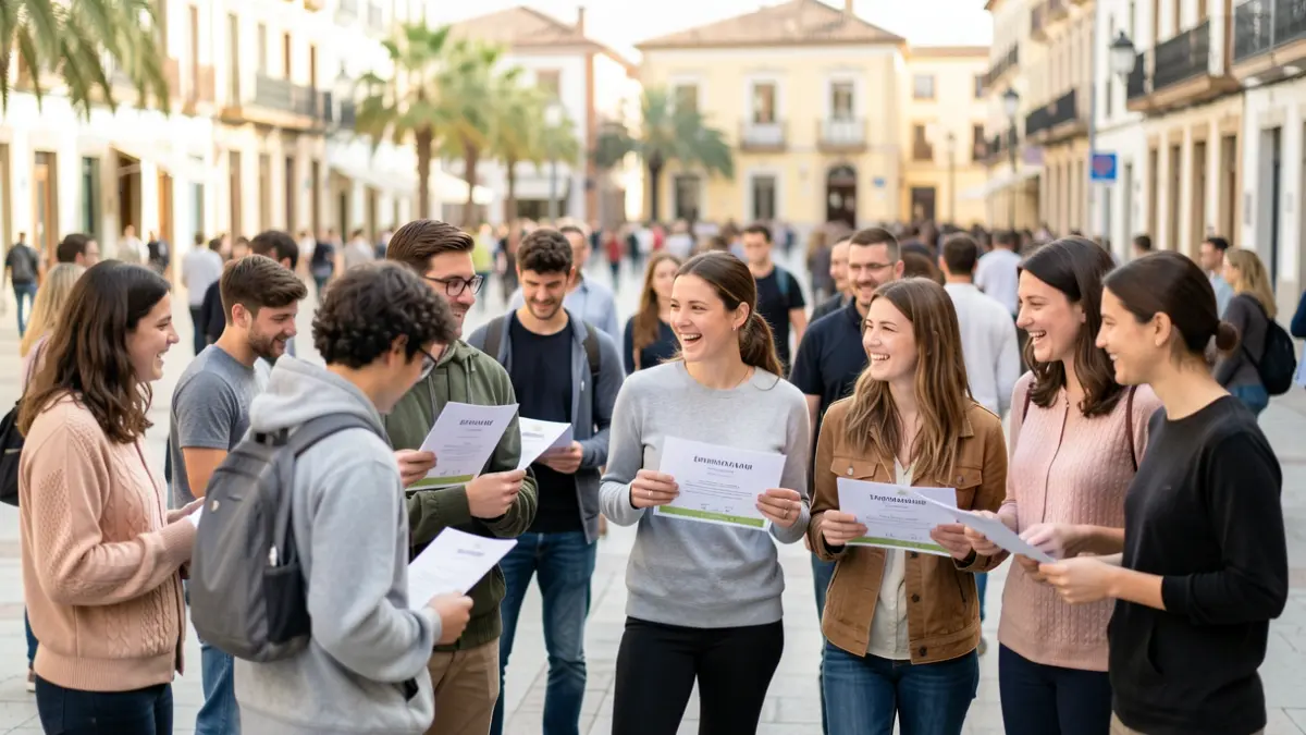 Imagen genérica de jóvenes participando en un curso de ocio y tiempo libre en un entorno urbano.