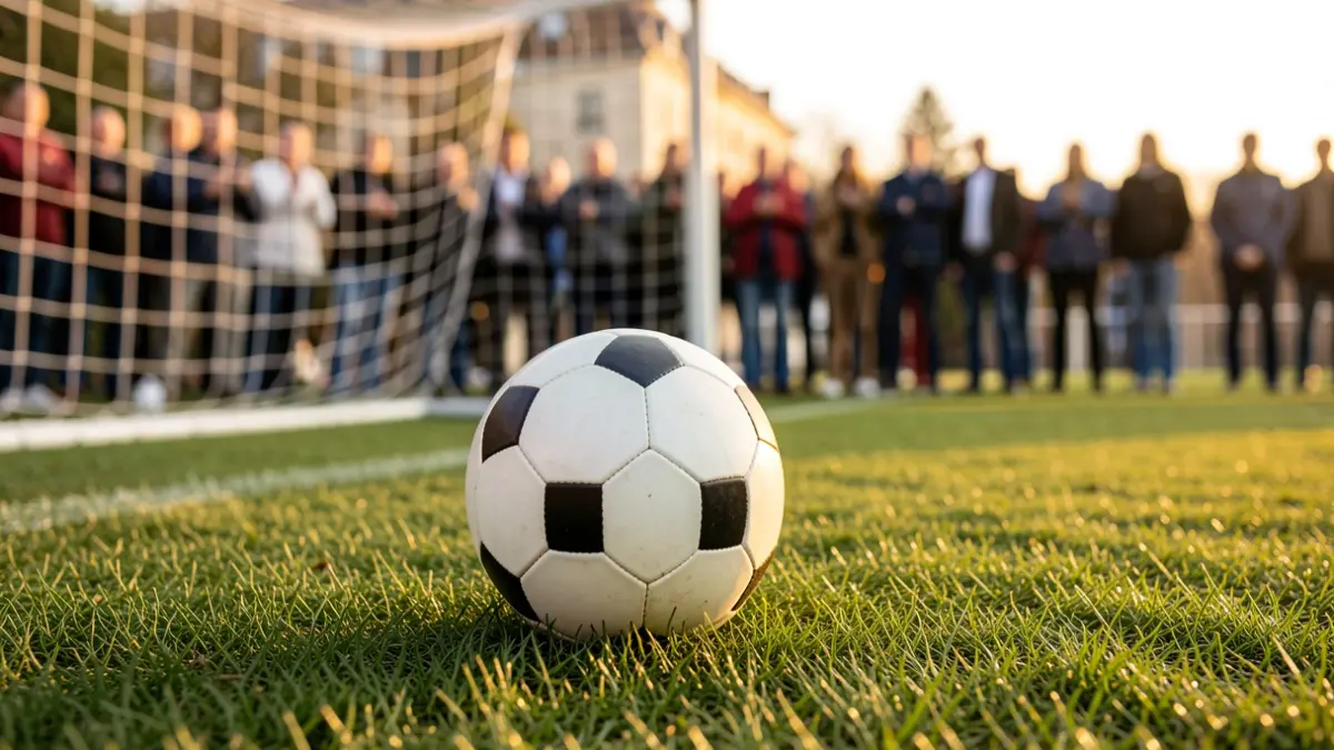 Imagen genérica de un balón de fútbol en un campo.