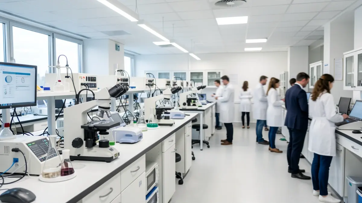 Research laboratory at CNIC in Madrid during Science Week.
