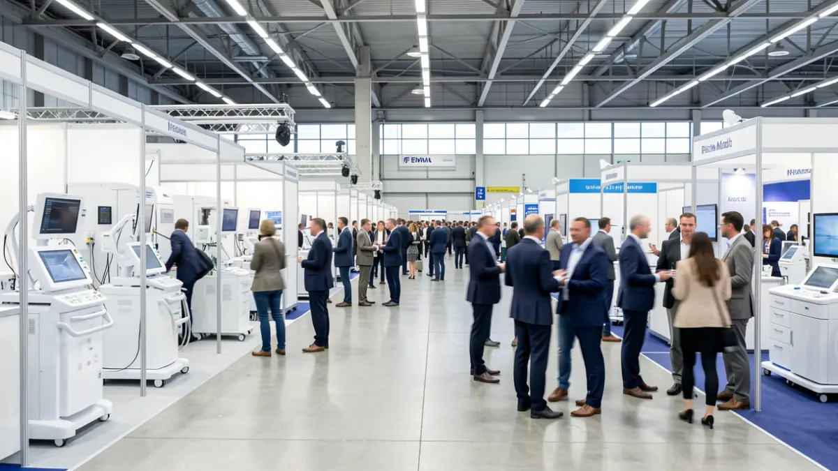 Interior de un pabellón de IFEMA Madrid durante una feria profesional.