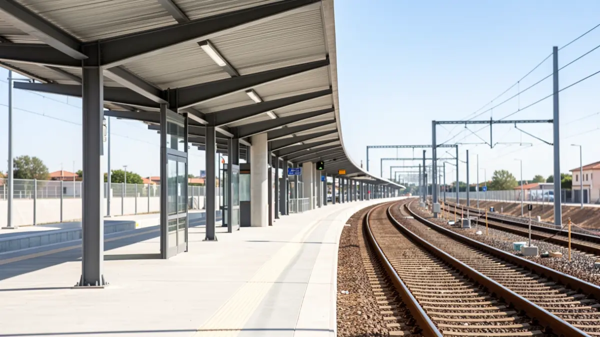 Estación de tren de Griñón en proceso de renovación para Cercanías.