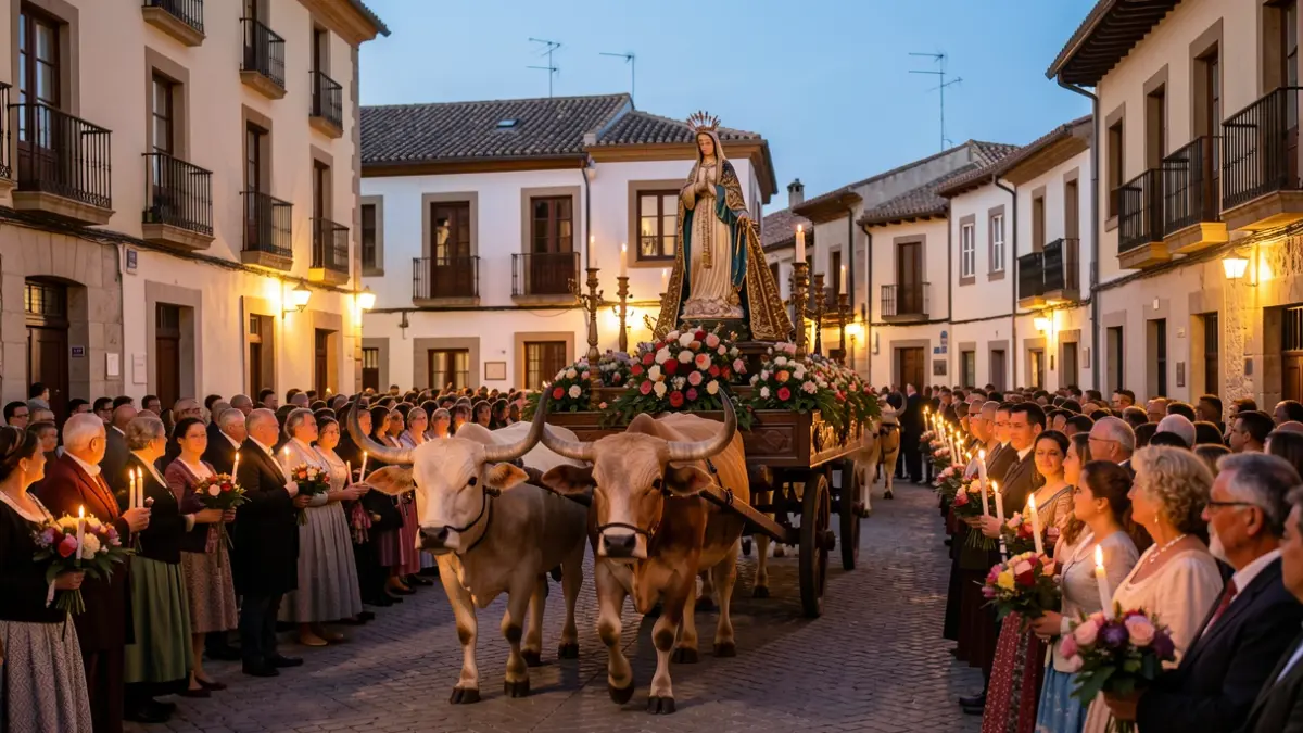 Procesión de la Virgen de La Jarosa en Guadarrama.