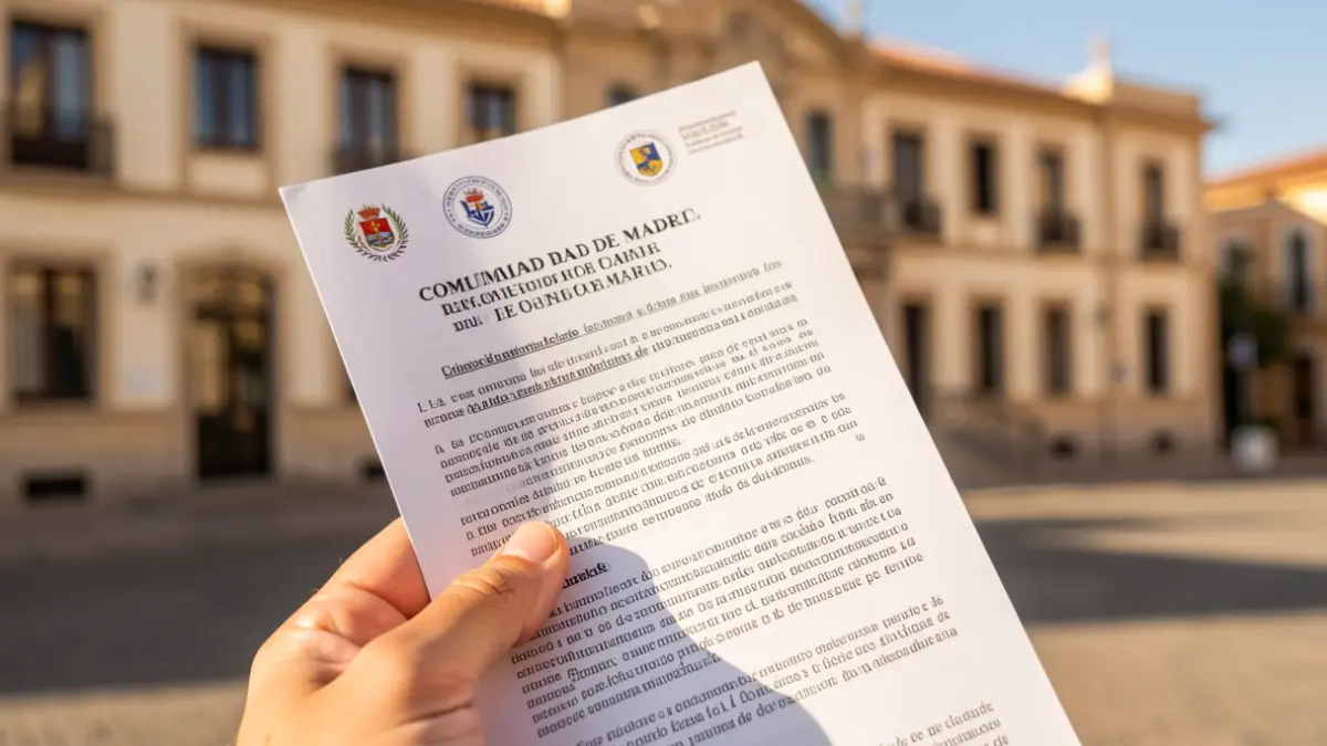 Folletos informativos sobre derechos del consumidor en municipios de la Comunidad de Madrid.