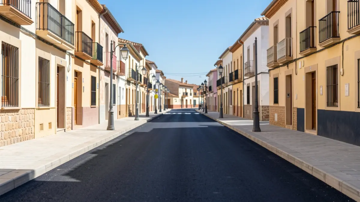 Imagen genérica de una calle renovada en un municipio español.