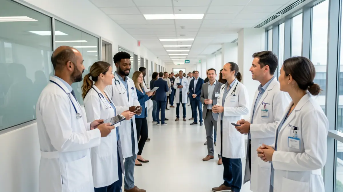 Imagen genérica de profesionales sanitarios internacionales en un hospital.