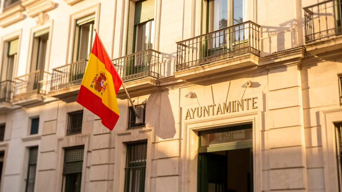 Fachada genérica de un ayuntamiento en la Comunidad de Madrid.
