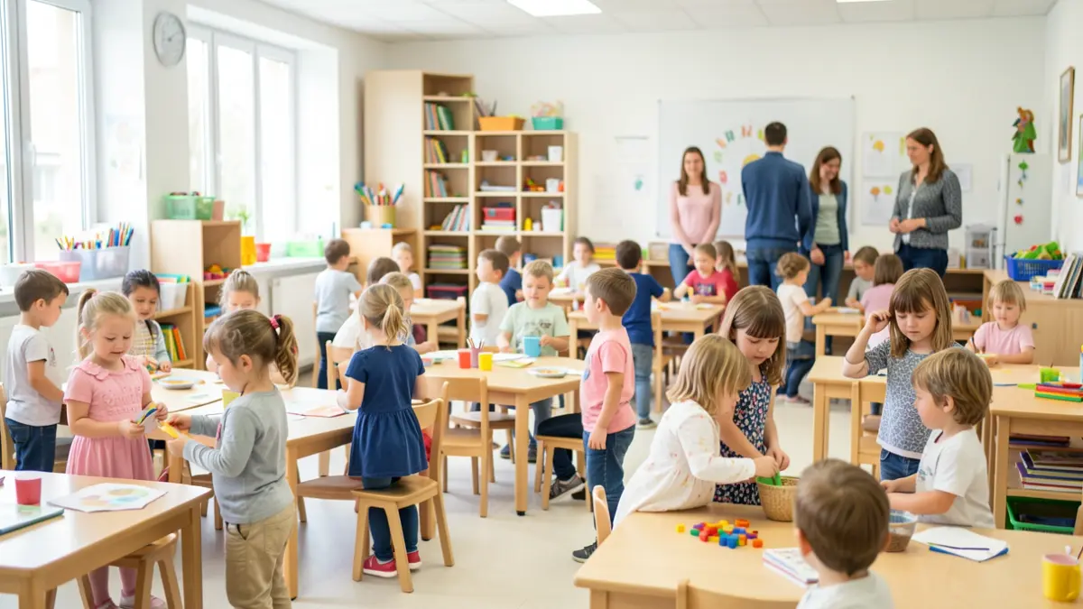 Imagen genérica de niños participando en actividades lúdicas y educativas en un centro.
