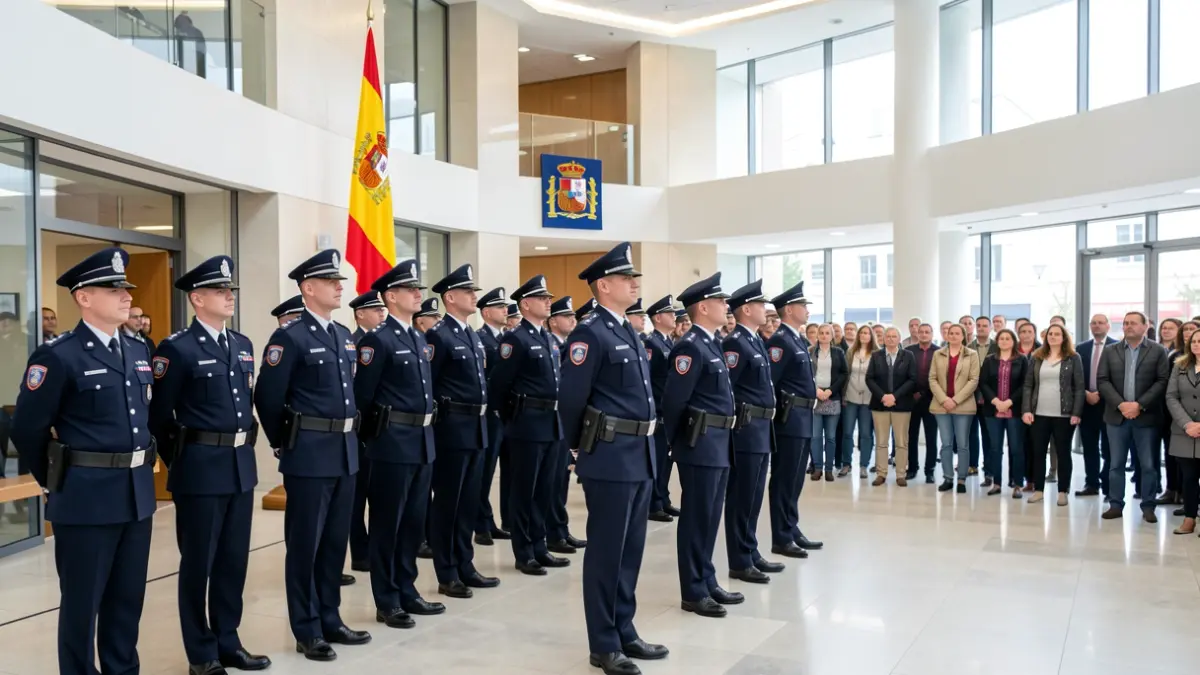 Imagen genérica de la presentación de nuevos agentes de la Policía Nacional en Madrid.