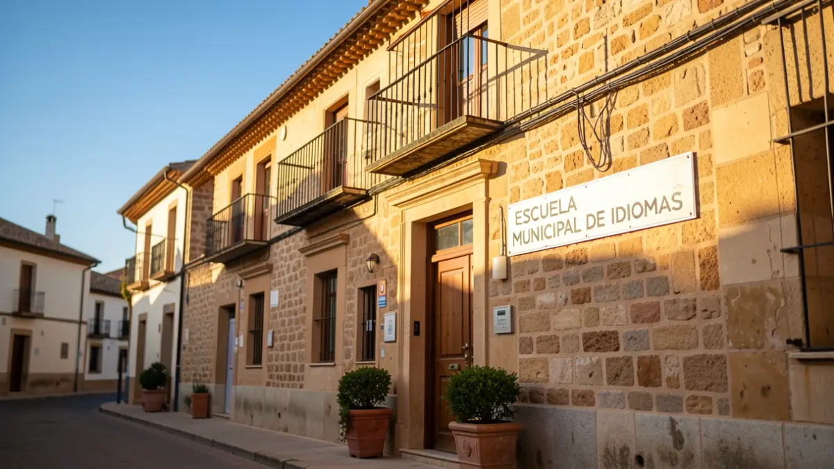 Imagen genérica del exterior de un edificio municipal en un pueblo español.