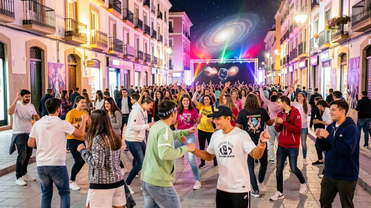 Young people participating in youth leisure activities in Alcalá de Henares.