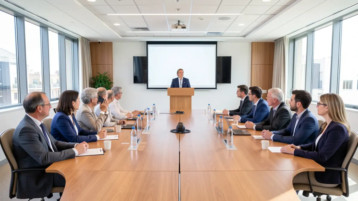 Imagen genérica de un foro político y empresarial en la Comunidad de Madrid.