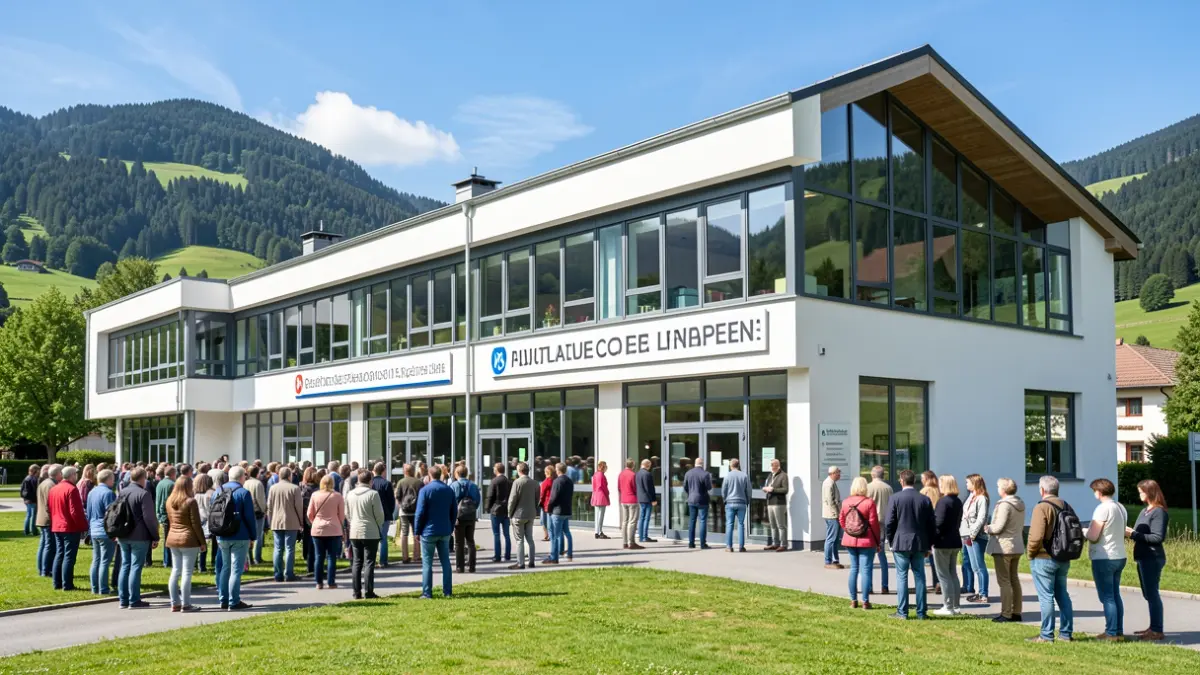 Generic image of a modern educational center with a natural environment.