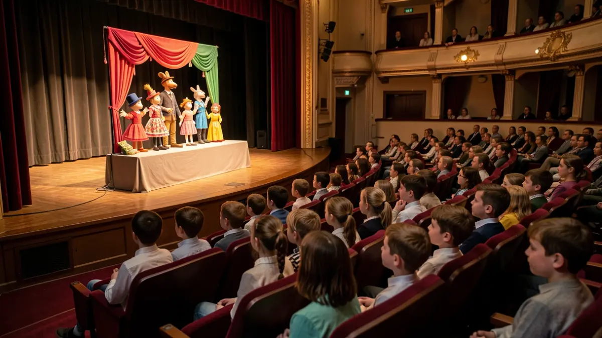 Generic image of children at a puppet show.