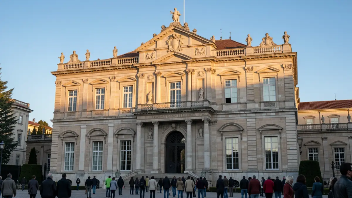 Fachada de la Casa de Cultura de San Lorenzo de El Escorial.