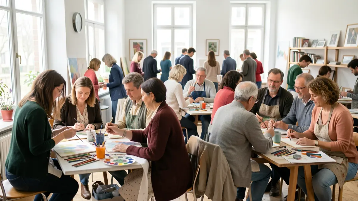 Imagen genérica de personas participando en un taller creativo.