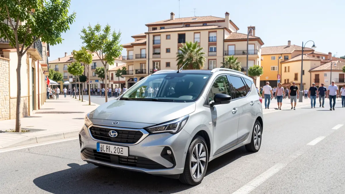 Image of a carsharing vehicle in Boadilla del Monte.
